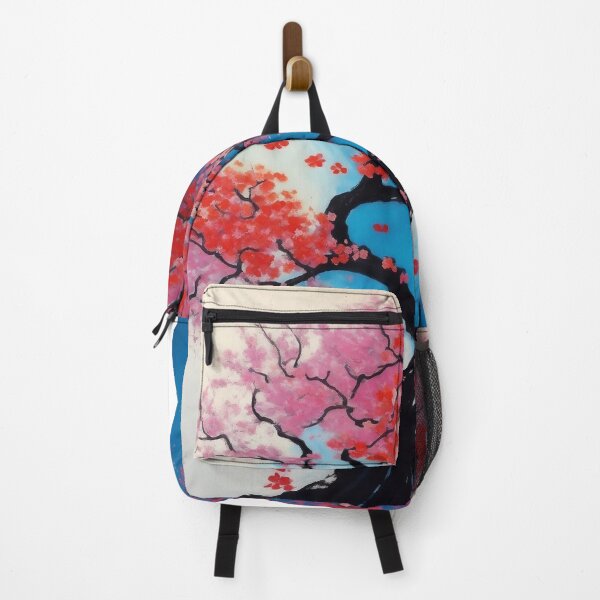 Item preview, wall art painting butterfly floral trees abstract soft paint Japanese style unique designed and sold by mowafak younis.