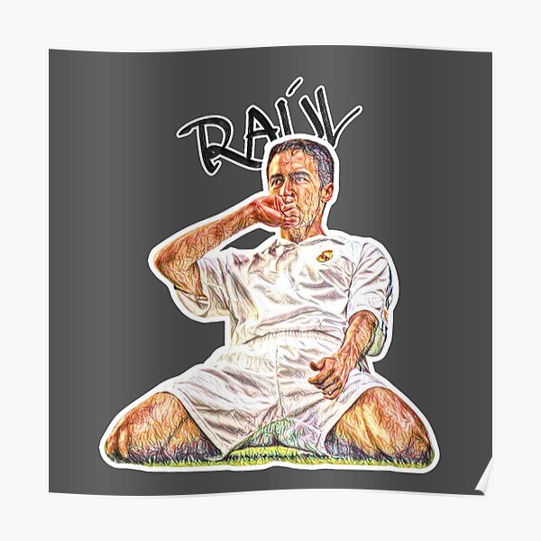 Guti Painting Wall Art Print of Real Madrid Icon 