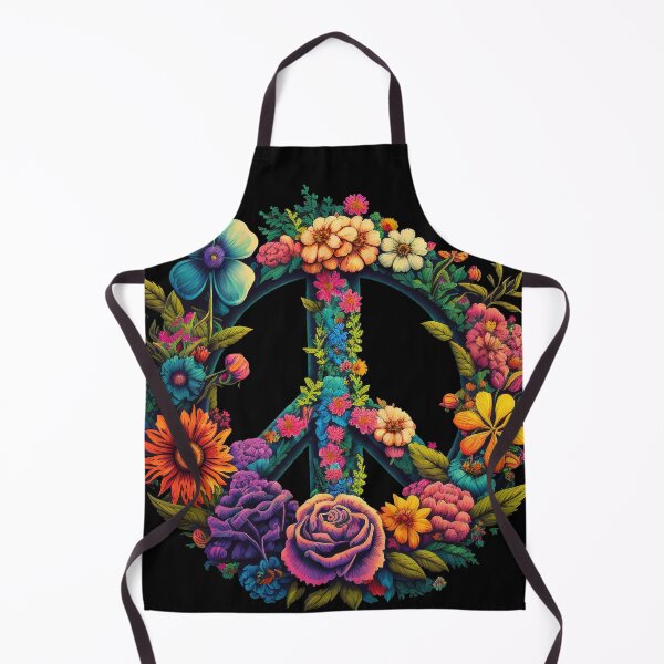 Item preview, Peace Sign Flower Psychedelic Art designed and sold by Trippinink-.