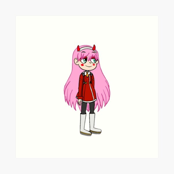 Zero Two pixel art Art Print by uwntu