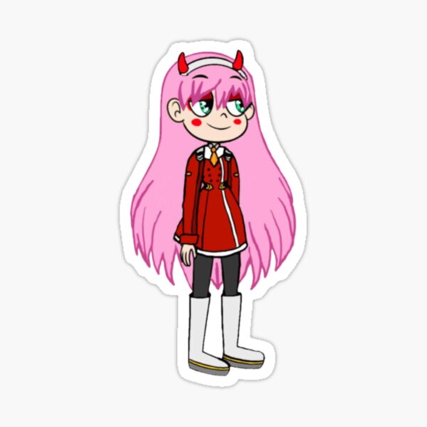 Zero Two pixel art Magnet by uwntu