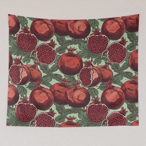 Item preview, Pomegranates vintage illustration designed and sold by enipra.