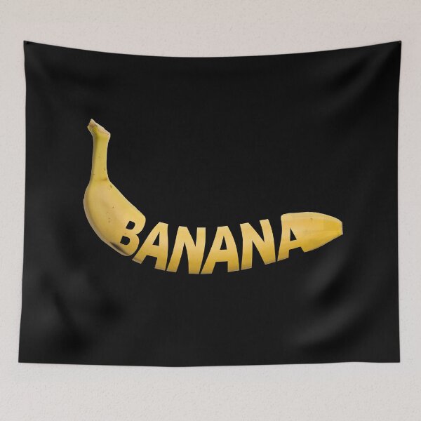 Item preview, banana with typography designed and sold by DeluxBee.