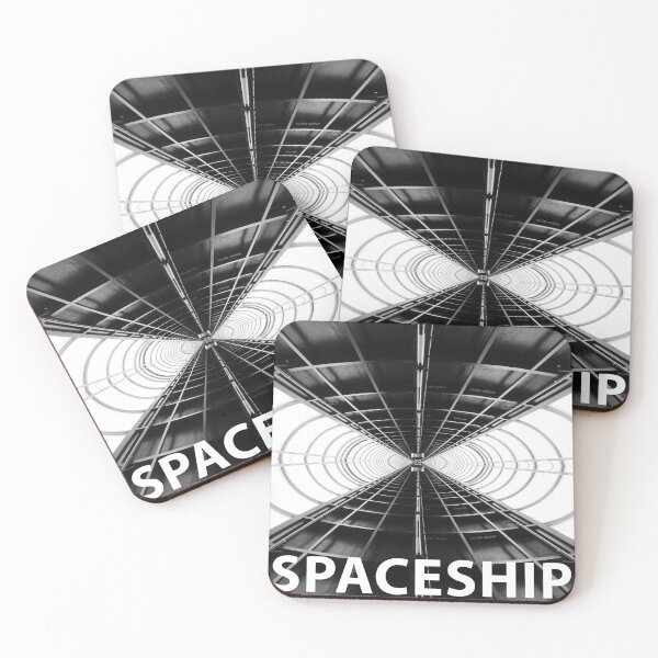 Item preview, A black and white photo of a spaceship designed and sold by Silent-design.