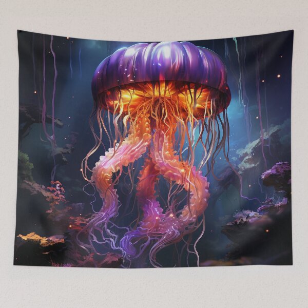 Item preview, Galactic Serenade: The Enigmatic Beauty of a Cosmic Jellyfish designed and sold by Viktor Surzhko.