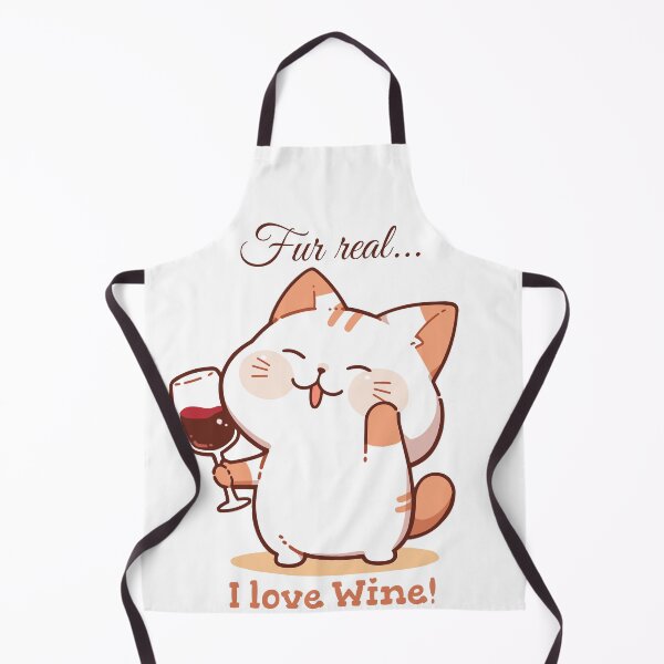 Item preview, Kawaii Cat Wine Love - Fur real... I love Wine designed and sold by Zandalus.