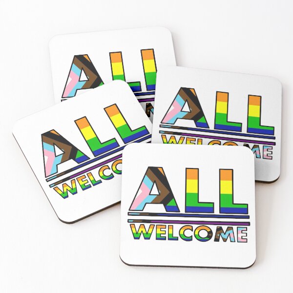 Item preview, Welcome All Progress Pride designed and sold by Lacey Schmidt.