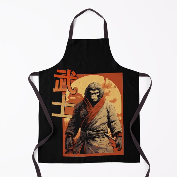 Aperçu de l'œuvre Gorille // T-shirt Samurai Canvas Design créée et vendue par KalicoDesignUS.