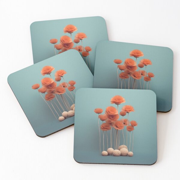 Item preview, Red flowers designed and sold by art-shop-by-Kat.