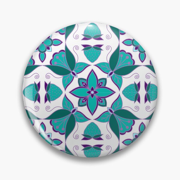 Item preview, Turquoise Floral designed and sold by Niibidoon.