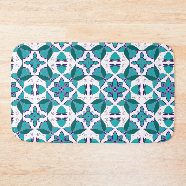 Item preview, Turquoise Floral designed and sold by Niibidoon.