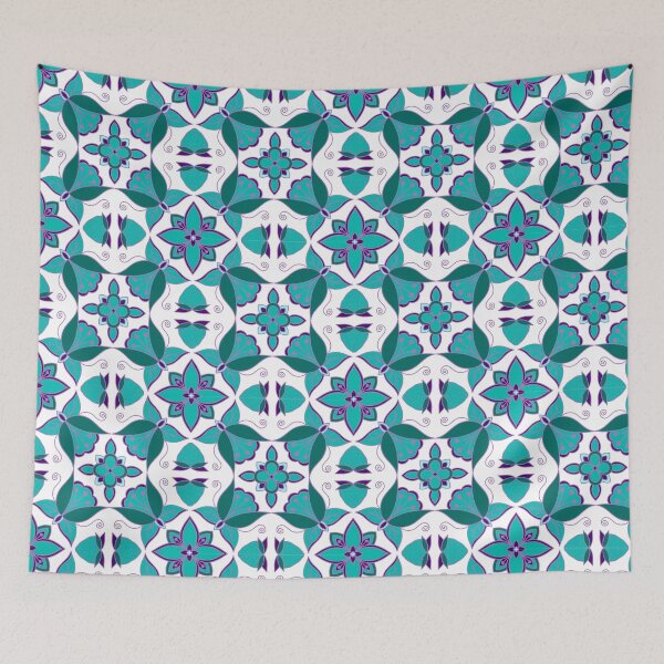 Item preview, Turquoise Floral designed and sold by Niibidoon.
