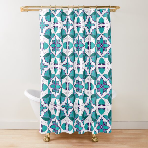 Item preview, Turquoise Floral designed and sold by Niibidoon.