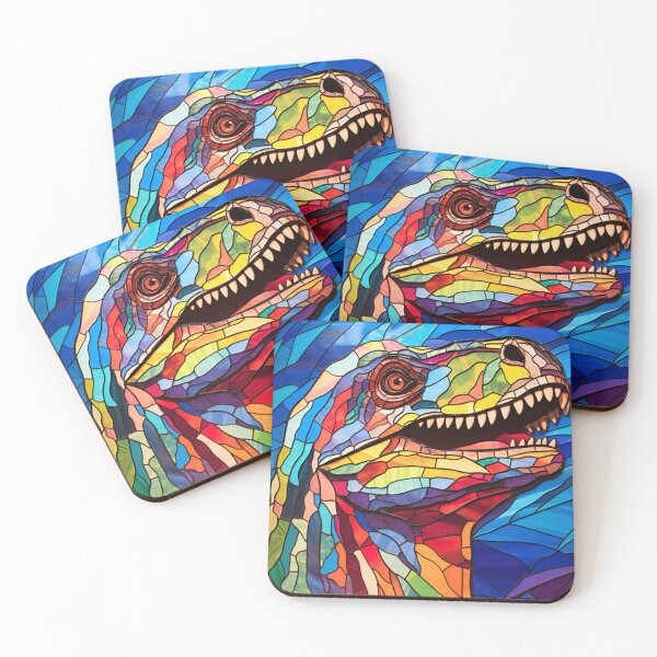 Item preview, Stunning Stained Glass Style Dinosaur designed and sold by Dotty-Designs.