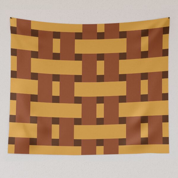 Item preview, Fabric Weave Types #04 - Weft Rib Weave Regular Pattern - Orange and Gold designed and sold by DesignCentrum.