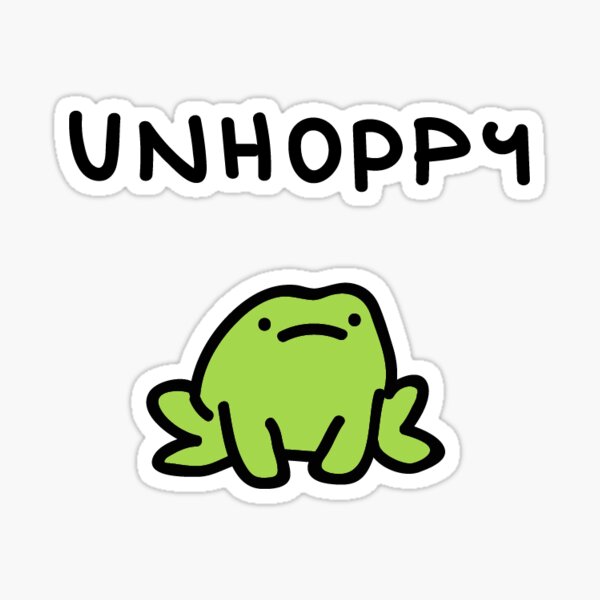 Item preview, unhoppy frog designed and sold by TeaBag114.