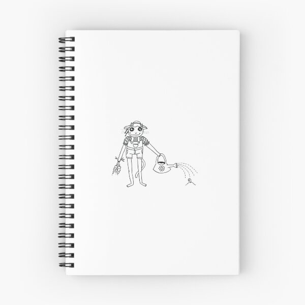 Item preview, Farmer Cat - Black and White  designed and sold by calicoscribbler.