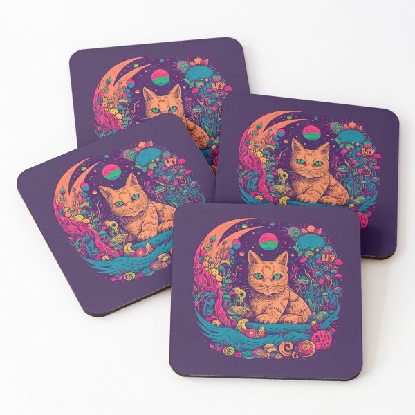 Item preview, Orange Psychedelic Cat - Kitty Looking So Mystical - Adopt This designed and sold by AlanPhotoArt.