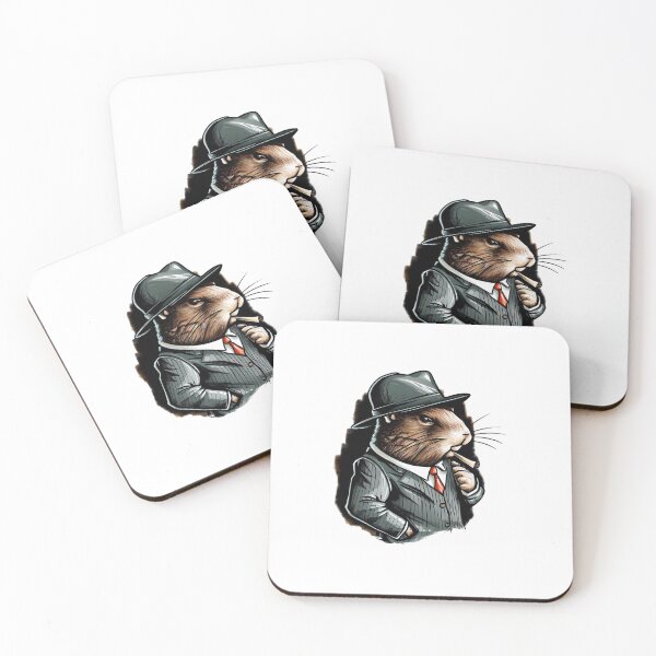 Item preview, Mobster groundhog smoking a cigar designed and sold by GroundhogMs.