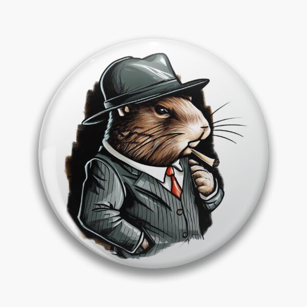 Item preview, Mobster groundhog smoking a cigar designed and sold by GroundhogMs.