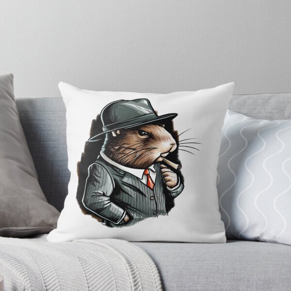 Item preview, Mobster groundhog smoking a cigar designed and sold by GroundhogMs.