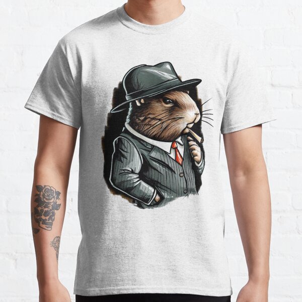Item preview, Mobster groundhog smoking a cigar designed and sold by GroundhogMs.