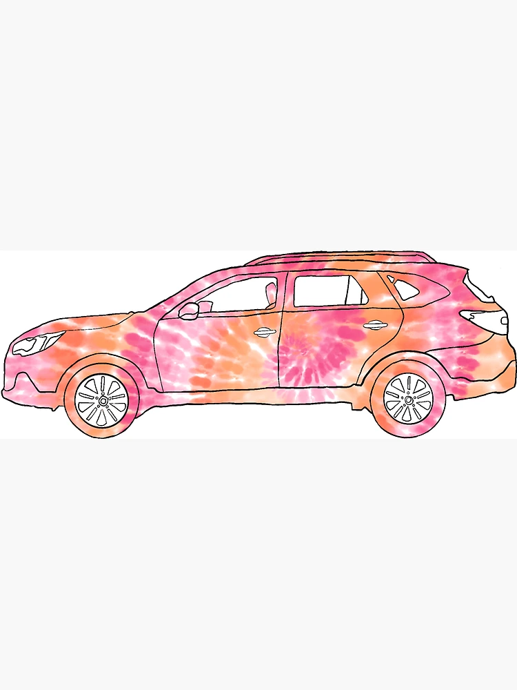 Tie dye lesbian subaru