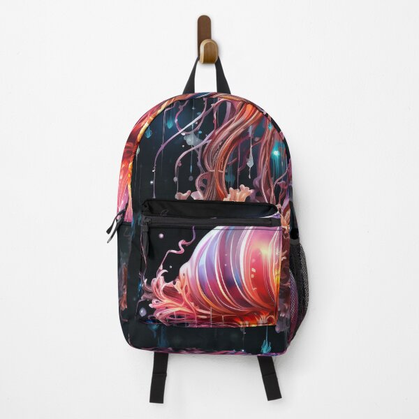 Item preview, Starlit Symphony: A Neon Jellyfish Gliding Through the Galactic Twilight designed and sold by Viktor Surzhko.