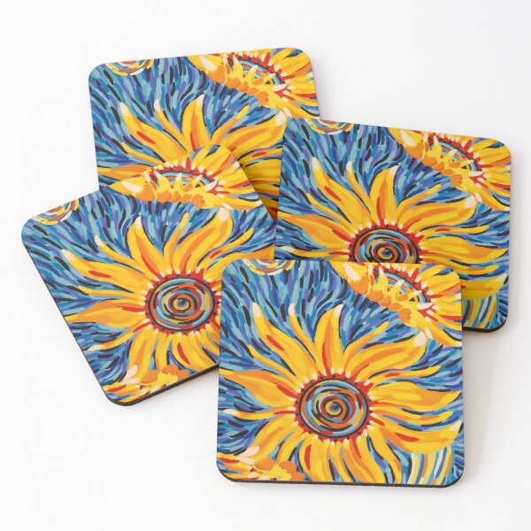 Item preview, Starry Night Sunflowers 1 of 2 designed and sold by Megan JL Evans Art.