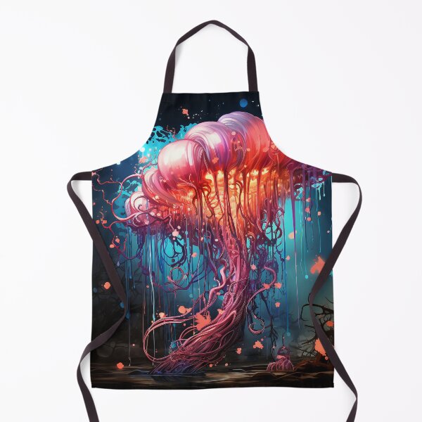Item preview, Celestial Bloom: A Jellyfish Illuminated by Cosmic Wonders designed and sold by Viktor Surzhko.