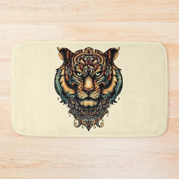 Item preview,  T I G E R face   o r n  a m e n t e d designed and sold by luckymando.