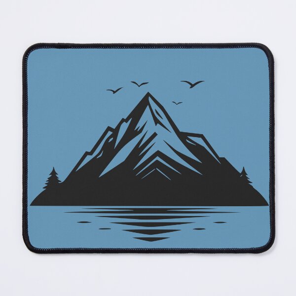 Item preview, Minimalistic rocky mountain with birds designed and sold by Art Happens.