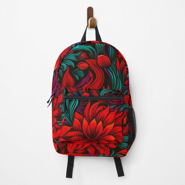 Item preview, Pattern - Fiery Floral designed and sold by Stacey Hallock.