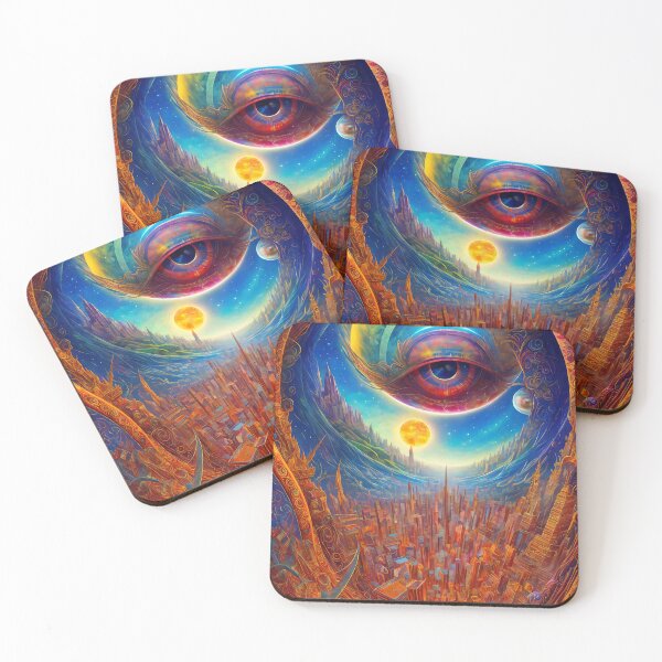 Item preview, Abstract art world and the eye designed and sold by Artistic canvas store.