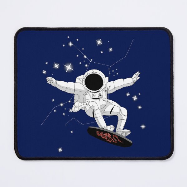 Item preview, Astronaut on a Mushu Skateboard in front of Virgo Constellation designed and sold by Jenny Cai.