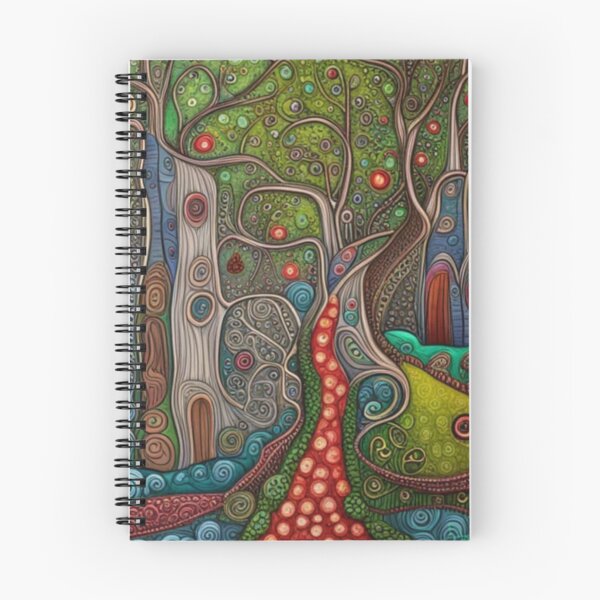 Item preview, Abstract Fairytale Folk Art Magical Trees designed and sold by EpicFoxArt.