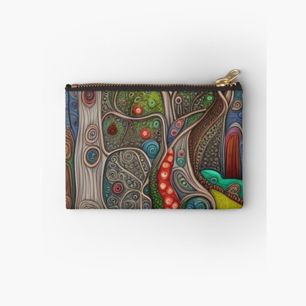 Item preview, Abstract Fairytale Folk Art Magical Trees designed and sold by EpicFoxArt.