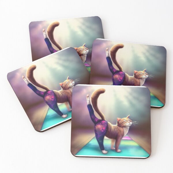 Item preview, Yoga cat designed and sold by Witty-Kids.