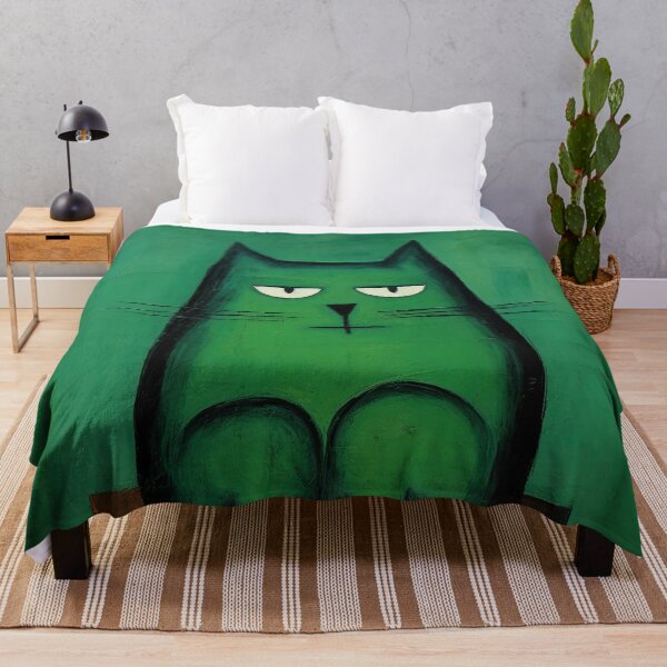 Item preview, Sitting Green Cat On Chair designed and sold by YoPedro.