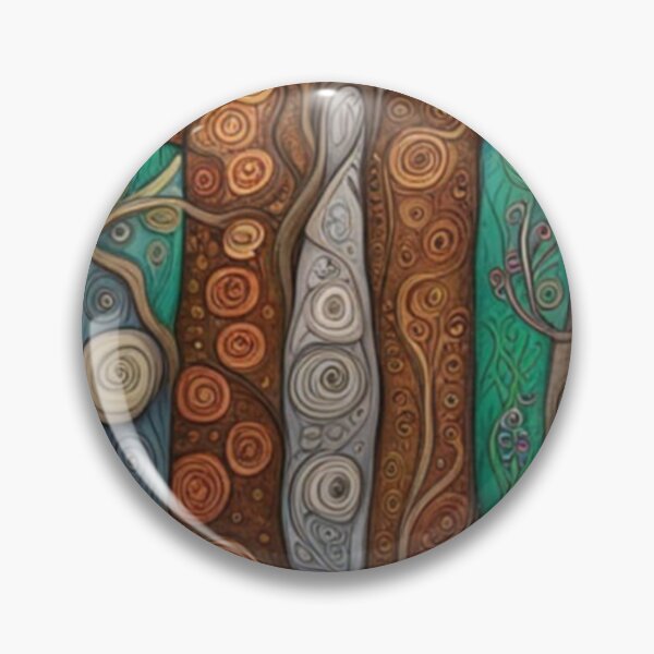 Item preview, Abstract Fairytale Folk Art Woodland Pathway designed and sold by EpicFoxArt.