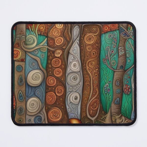 Item preview, Abstract Fairytale Folk Art Woodland Pathway designed and sold by EpicFoxArt.