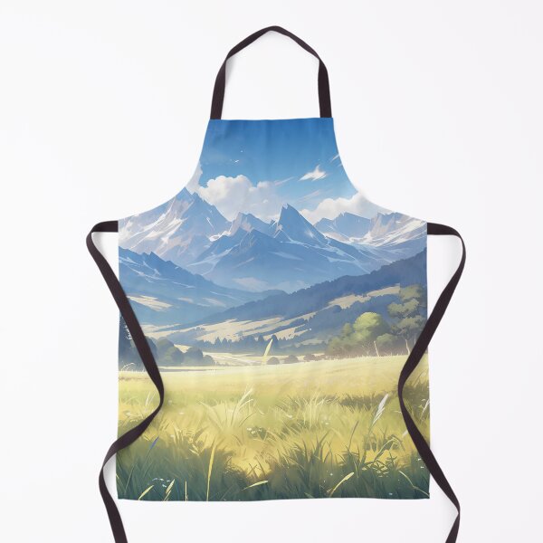Item preview, Anime Mountain Landscape: Serene Brushstroke Fields in Romantic Realism designed and sold by Wylveragon.