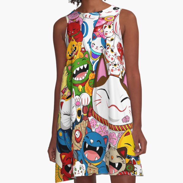 Maneki Neko Collection A-Line Dress