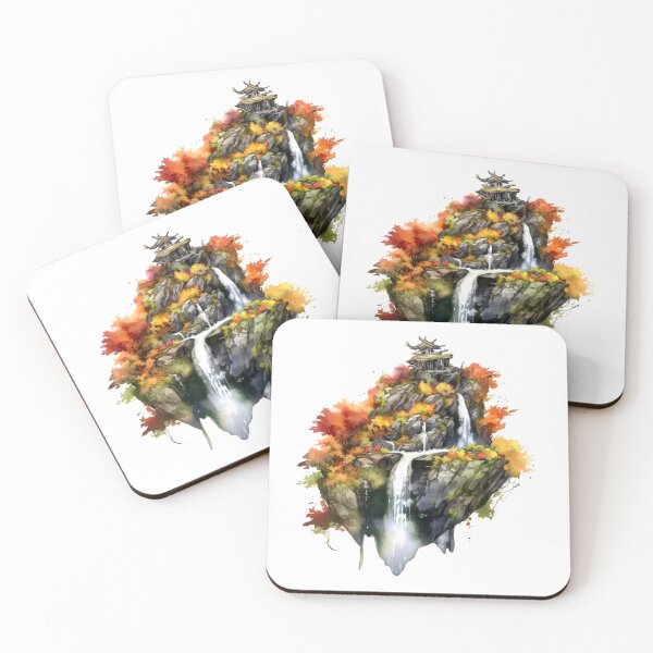 Item preview, Serene Waterfall Clipart, Cascading Beauty, Peaceful Flow, Tranquil Falls, Water's Harmony, Natural Serenity, Scenic Cascade designed and sold by CoolorPainting.
