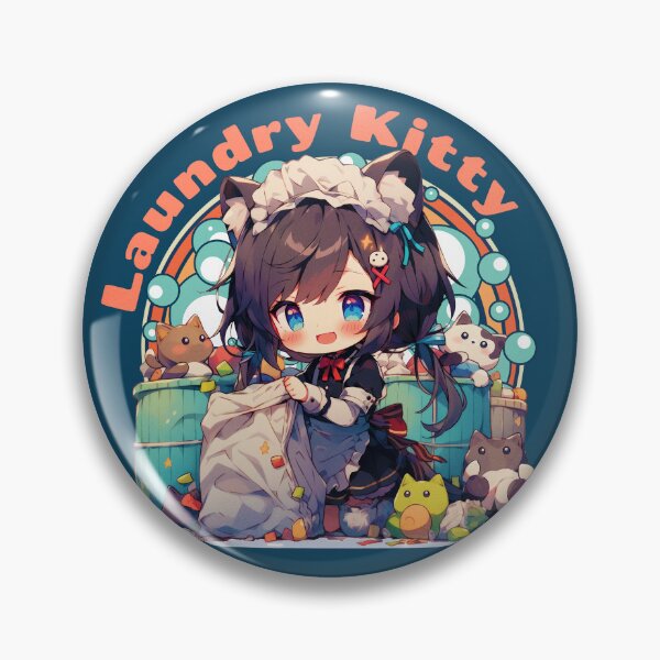 Artikelvorschau, Wäschekätzchen entworfen und verkauft von Chibi Cat Art Corner.