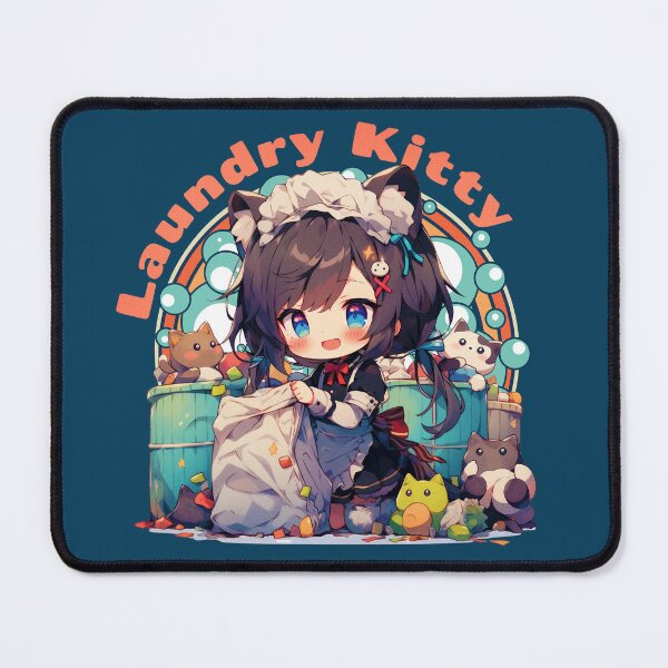 Item preview, Laundry Kitty designed and sold by Chibi Cat Art Corner.