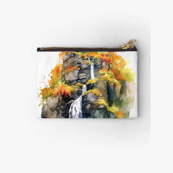 Item preview, Serene Waterfall Clipart, Cascading Beauty, Peaceful Flow, Tranquil Falls, Water's Harmony, Natural Serenity, Scenic Cascade designed and sold by CoolorPainting.