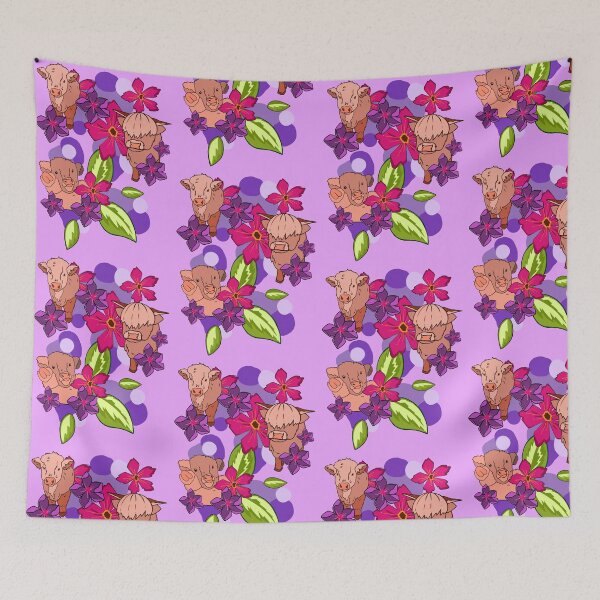 Item preview, cows and flowers :)  designed and sold by Kayla2122.
