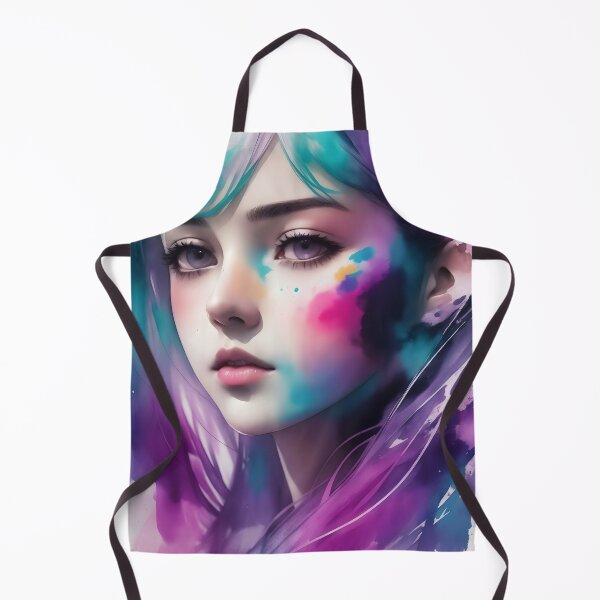 Item preview, Watercolor Portrait of Young Woman designed and sold by ToffeeDream.