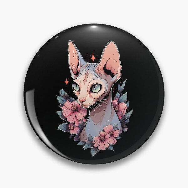 Artikelvorschau, Sphynx-Katzenblumen entworfen und verkauft von Clara Hollins.